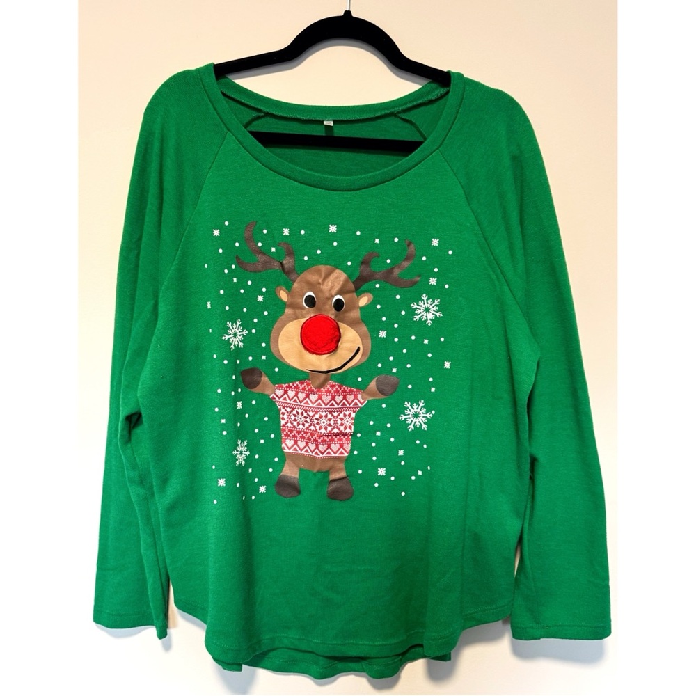 Rudolf the Reindeer Christmas Sweater, Size XL